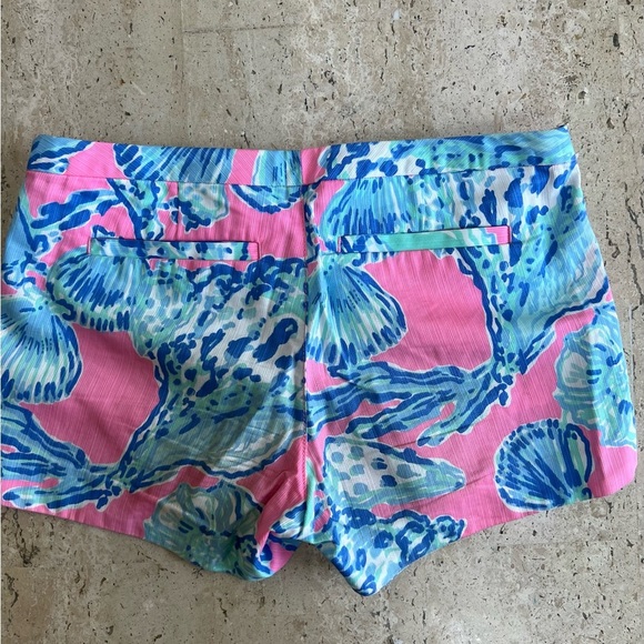 Lilly Pulitzer Adie Pink Pout Barefoot Princess Short Size 00 - Picture 2 of 6